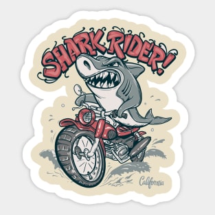 Shark Rider Sticker